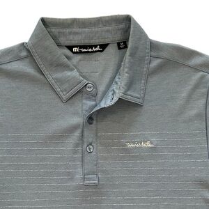 Travis Mathew Barton Creek Blues, Light Blue Texas Golf Polo, Size M